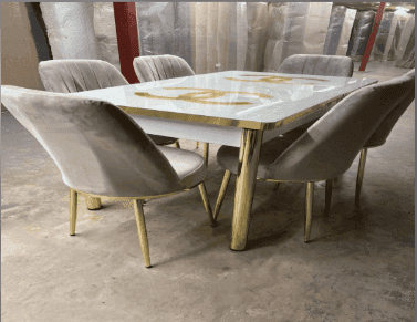 Designer Marble Dining Table UK | Buy Designer Marble Dining Tables Online | 4 Chairs | Free Delivery
